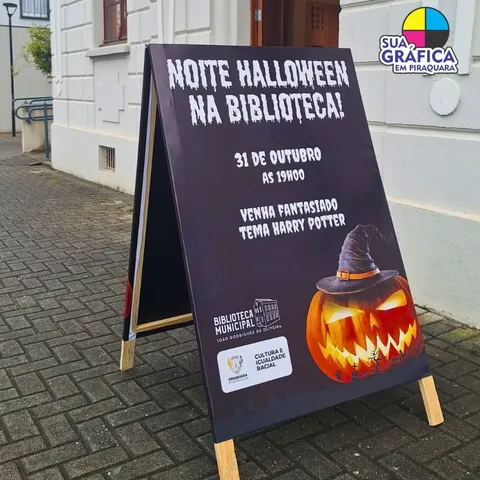 Cavalete Biblioteca Municipal